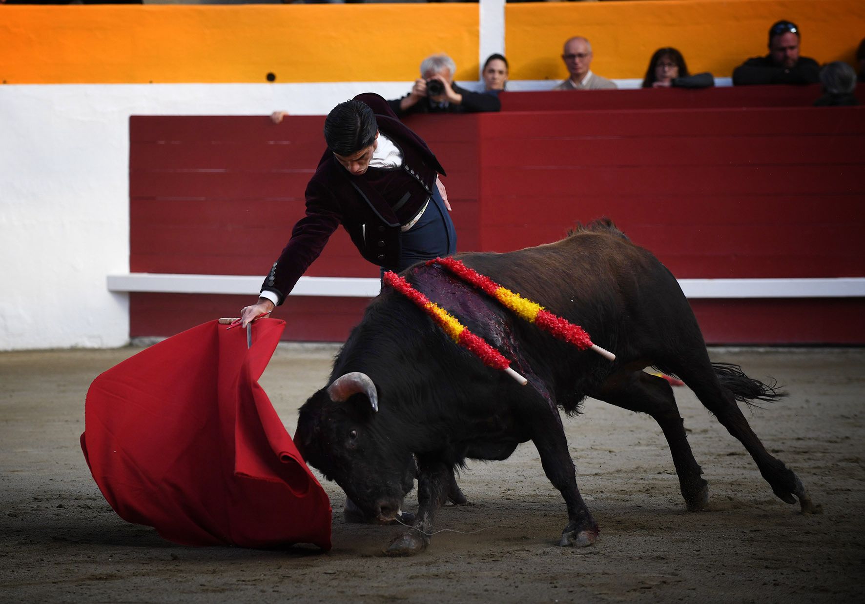 Fiesta campera en Pomarez (Francia), 4 de marzo de 2018