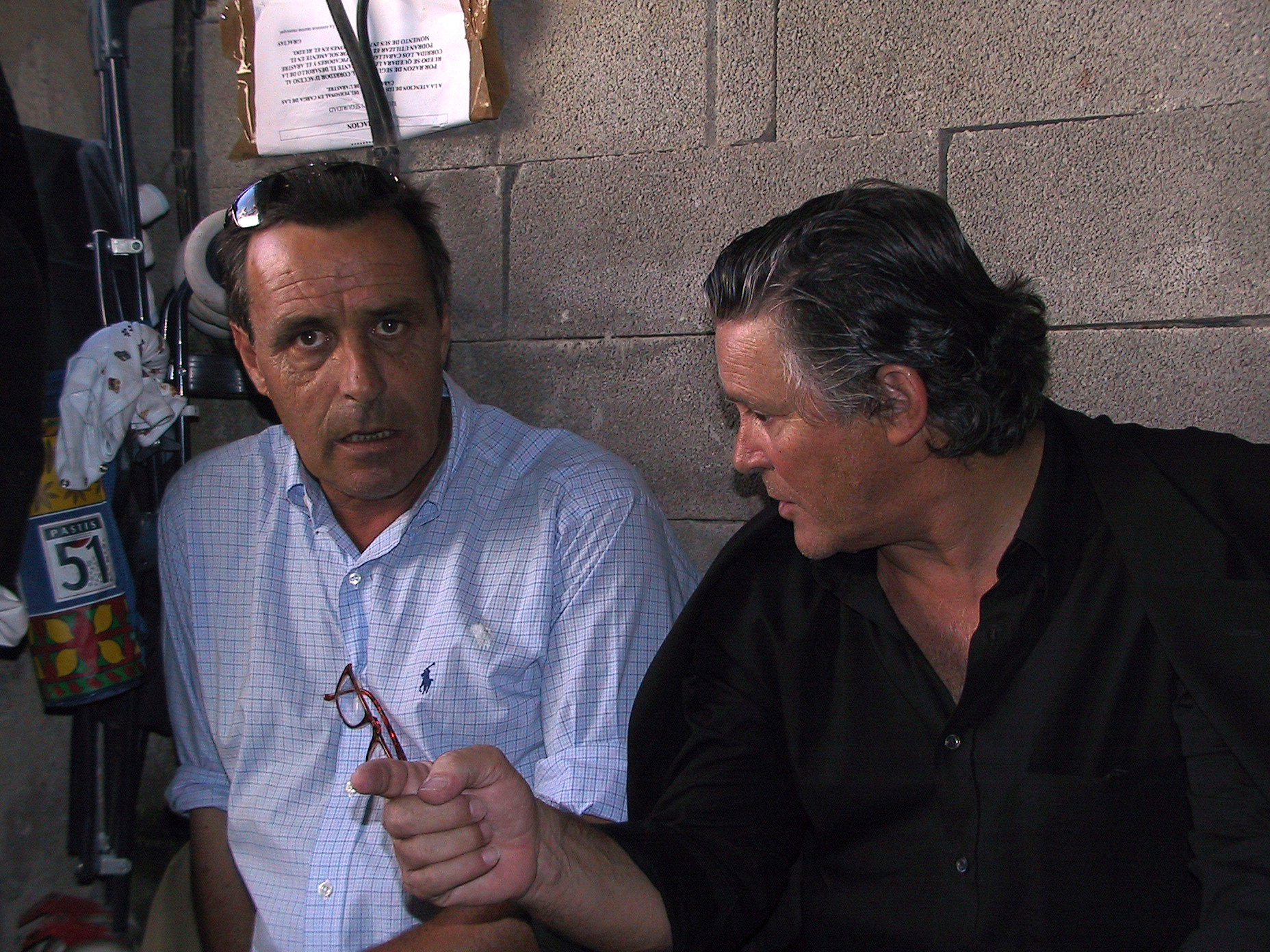 Luc Jalabert también fue un importante empresario, en la foto, junto a Simón Casas.