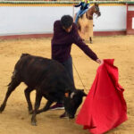 Tentadero en Cetrina con Enrique Ponce y el futbolista Raúl González