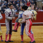Sevilla - Secuencia de la cogida de Román - Domingo 8 de abril de 2018