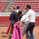 México - Cogida del novillero Víctor Valencia