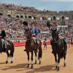 Nimes (Francia), lunes 21 de mayo de 2018. Festejo de rejones matinal