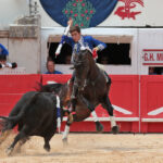 Nimes (Francia), lunes 21 de mayo de 2018. Festejo de rejones matinal