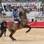 Nimes (Francia), lunes 21 de mayo de 2018. Festejo de rejones matinal