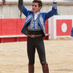 Nimes (Francia), lunes 21 de mayo de 2018. Festejo de rejones matinal