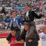 Nimes (Francia), lunes 21 de mayo de 2018. Festejo de rejones matinal