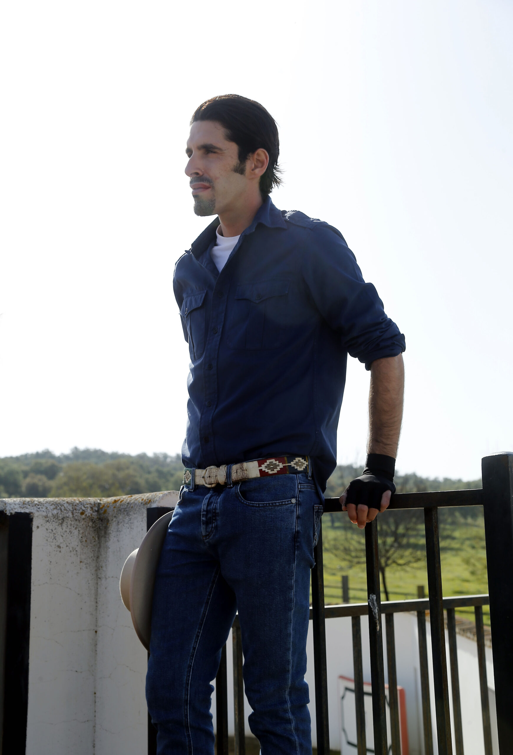 Alejandro Talavante en su finca, mayo de 2018