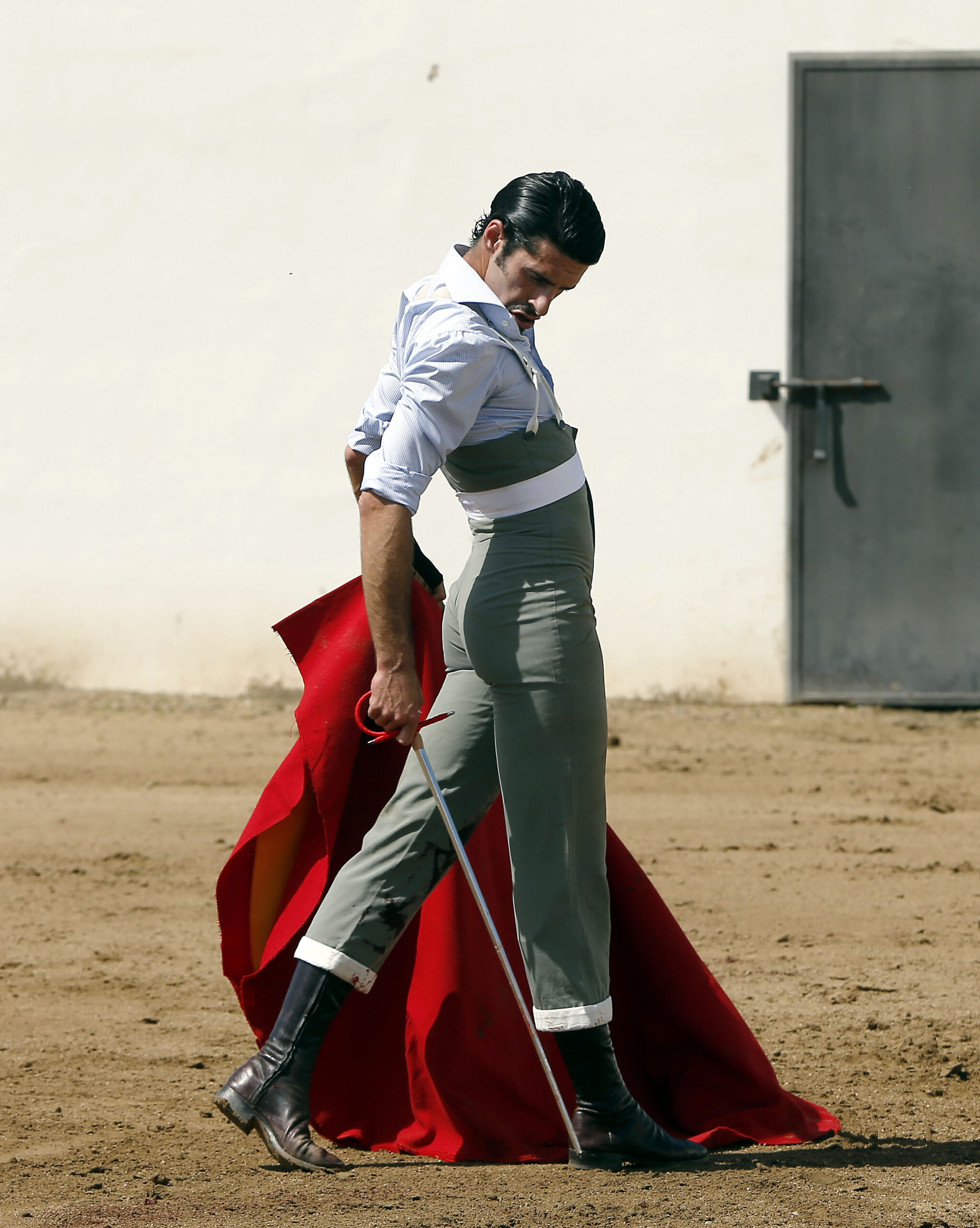 Alejandro Talavante en su finca, mayo de 2018