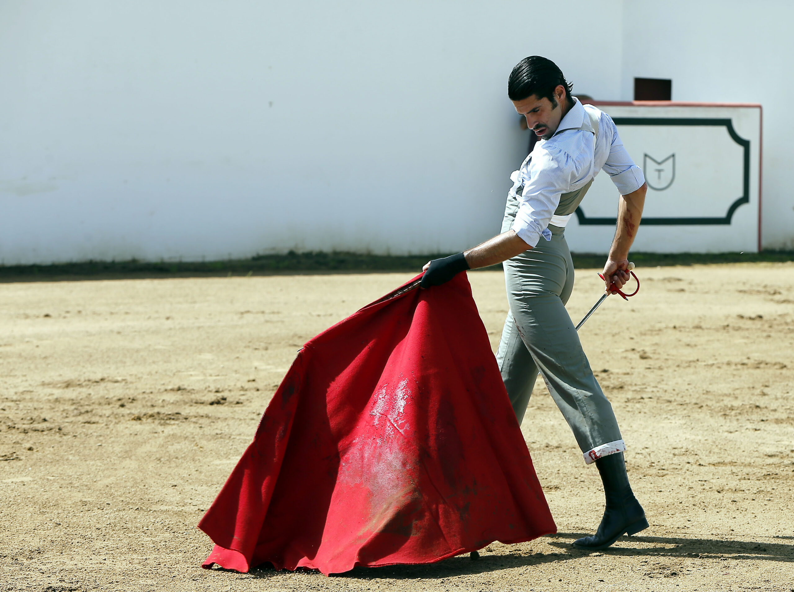 Alejandro Talavante en su finca, mayo de 2018