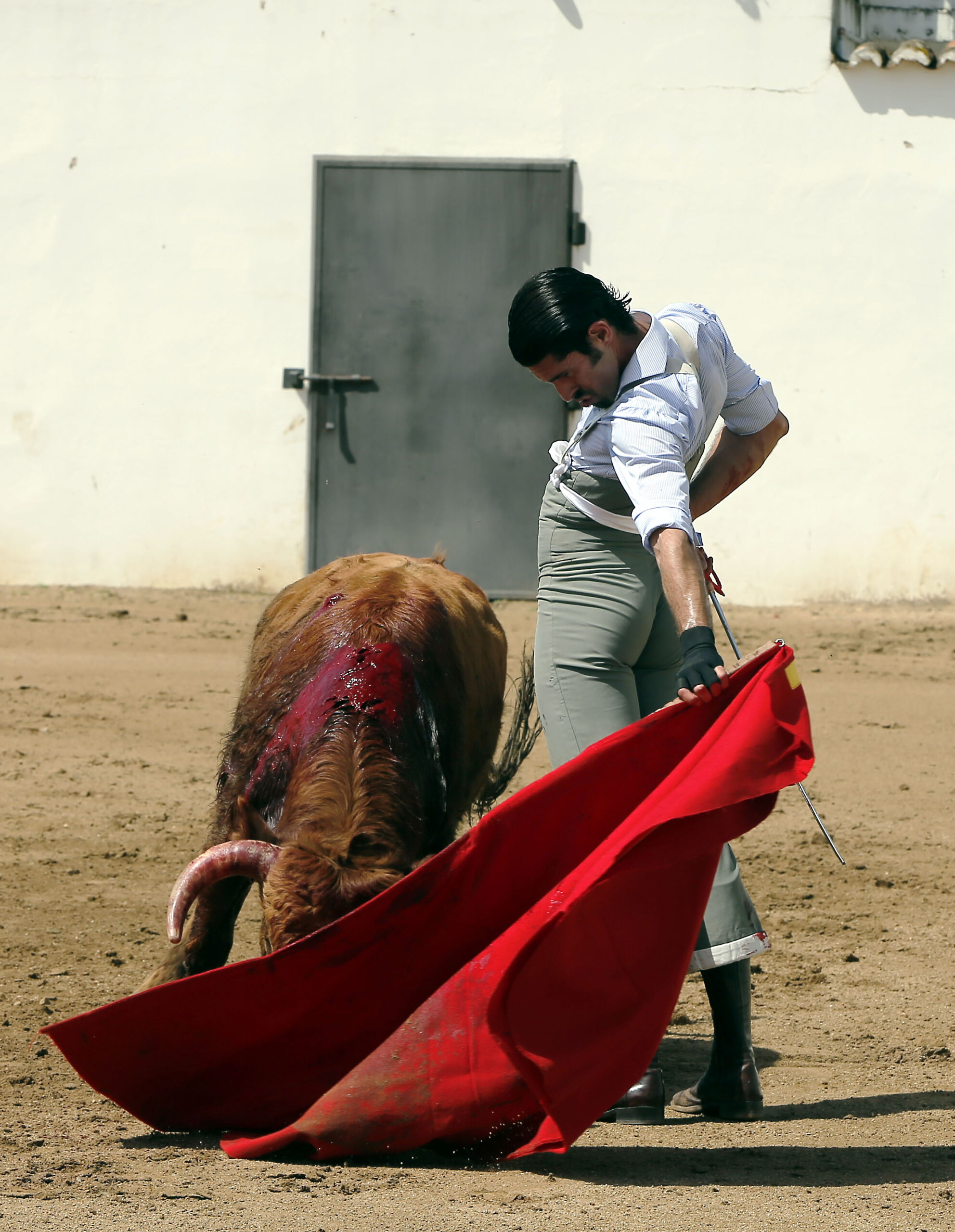 Alejandro Talavante en su finca, mayo de 2018