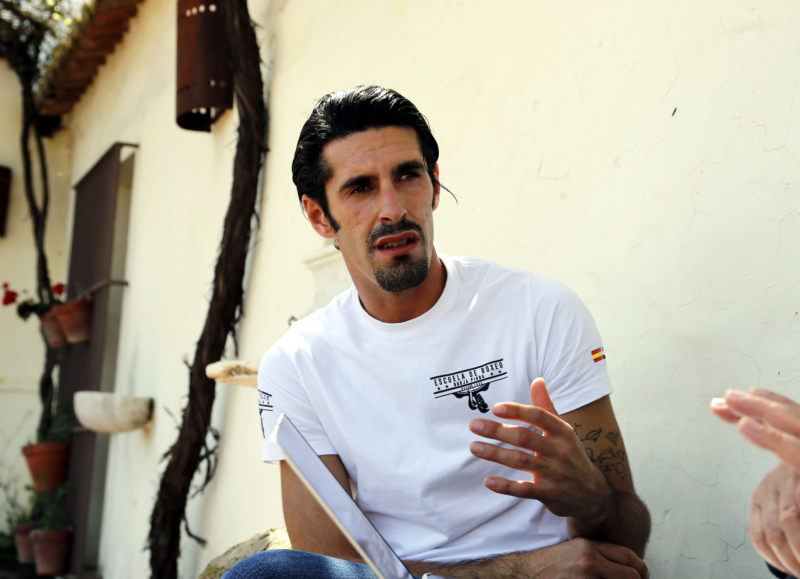 Alejandro Talavante en su finca, mayo de 2018