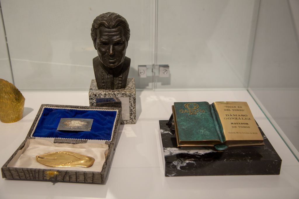 Inauguración de la exposición homenaje a Dámaso González en Las Ventas. Lunes 30 de abril de 2018