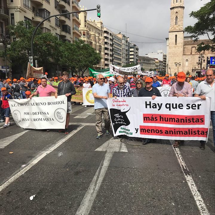 Valencia - El mundo del toro en la manifestación en defensa del mundo rural - Sábado 26 de mayo de 2018