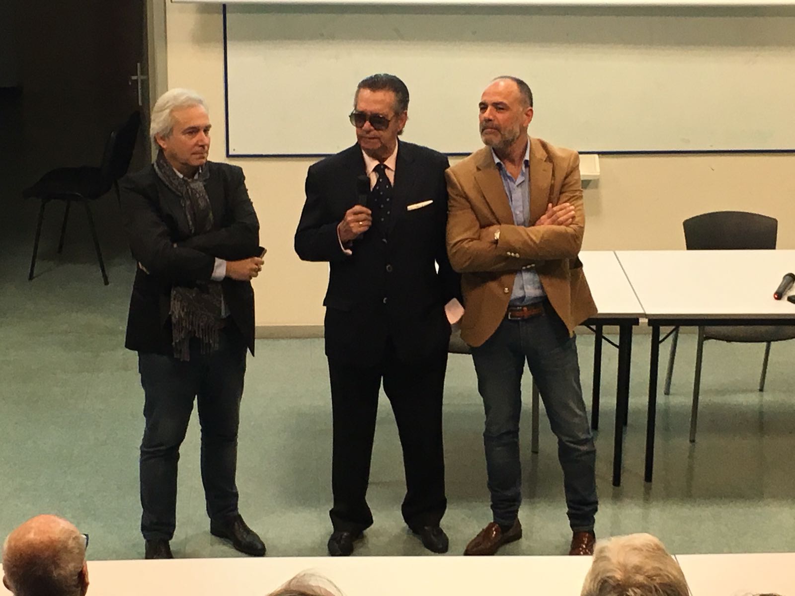 Encuentro de Ángel Teruel y aficionados nimeños