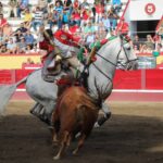 Angra do Heroísmo (Isla Terceira, Azores, Portugal), domingo 24 de junio de 2018. Primera de la Feria de Sanjoaninas. Corrida de rejones