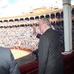 Ferrera, Perera y Ginés Marín, con el Rey Don Juan Carlos. Madrid, corrida de Beneficencia. 6 de junio de 2018
