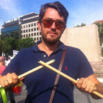 Màxim Huerta, en una manifestación en contra del Toro de la Vega.