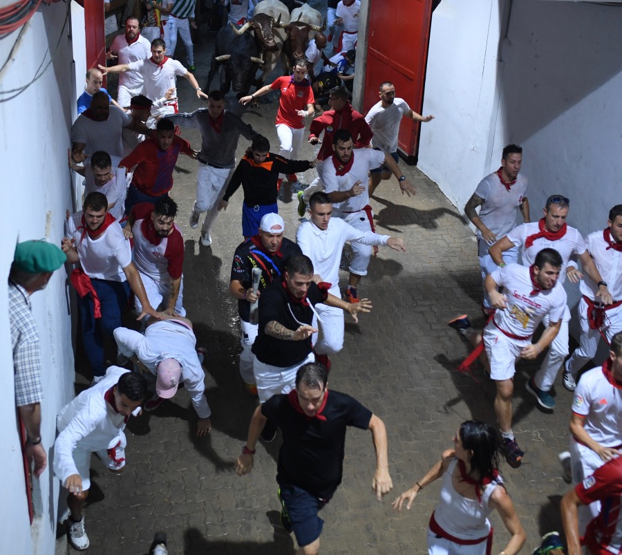 Segundo encierro Pamplona, 8 de julio de 2018