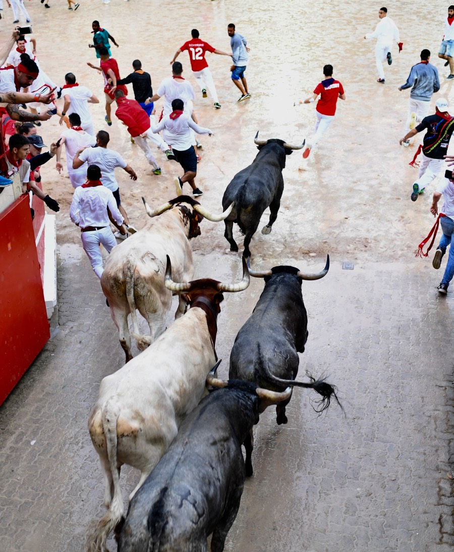 Segundo encierro Pamplona, 8 de julio de 2018