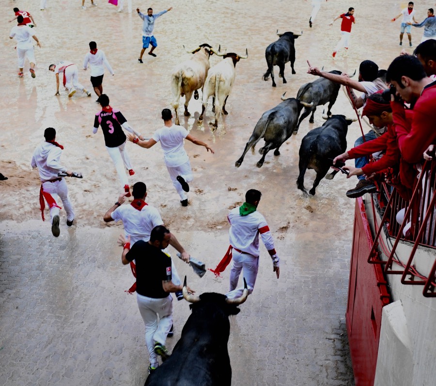 Segundo encierro Pamplona, 8 de julio de 2018