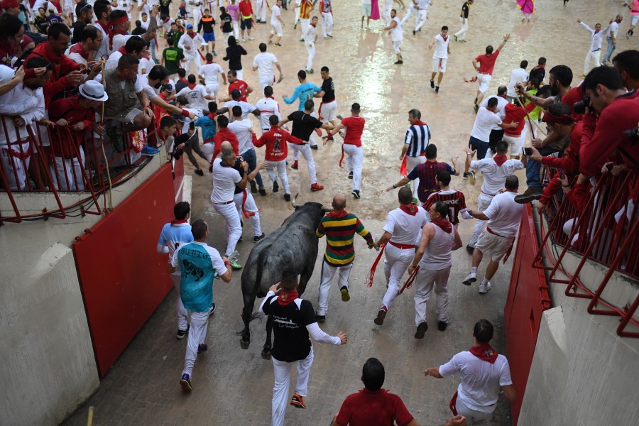 Segundo encierro Pamplona, 8 de julio de 2018