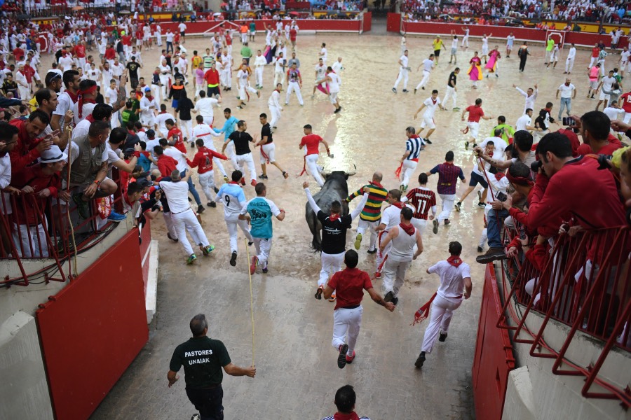 Segundo encierro Pamplona, 8 de julio de 2018