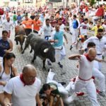 Pamplona, 9 de julio de 2018. Encierro toros Cebada Gago