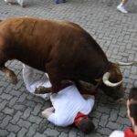 Pamplona, 9 de julio de 2018. Encierro toros Cebada Gago