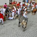 Pamplona, 9 de julio de 2018. Encierro toros Cebada Gago