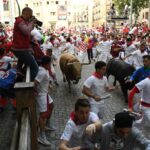 Pamplona, 10 de julio de 2018. Encierro toros Fuente Ymbro