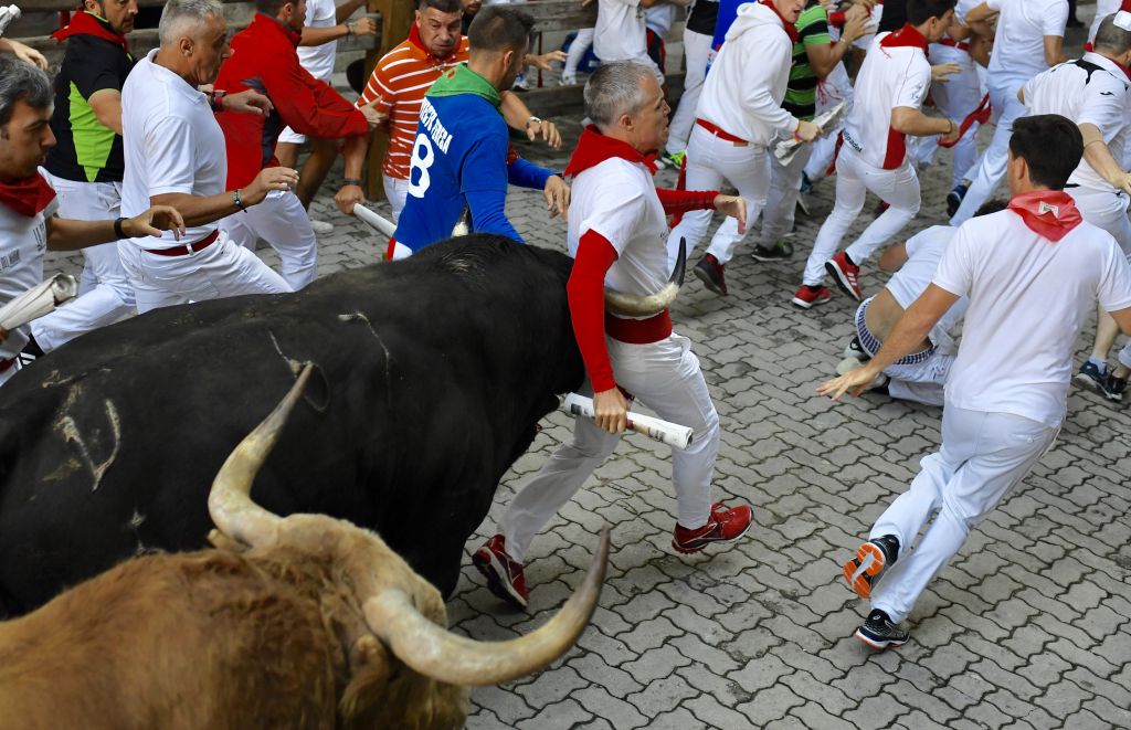 Pamplona, 10 de julio de 2018. Encierro toros Fuente Ymbro