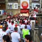 Pamplona, 11 de julio de 2018. Encierro toros de Núñez del Cuvillo