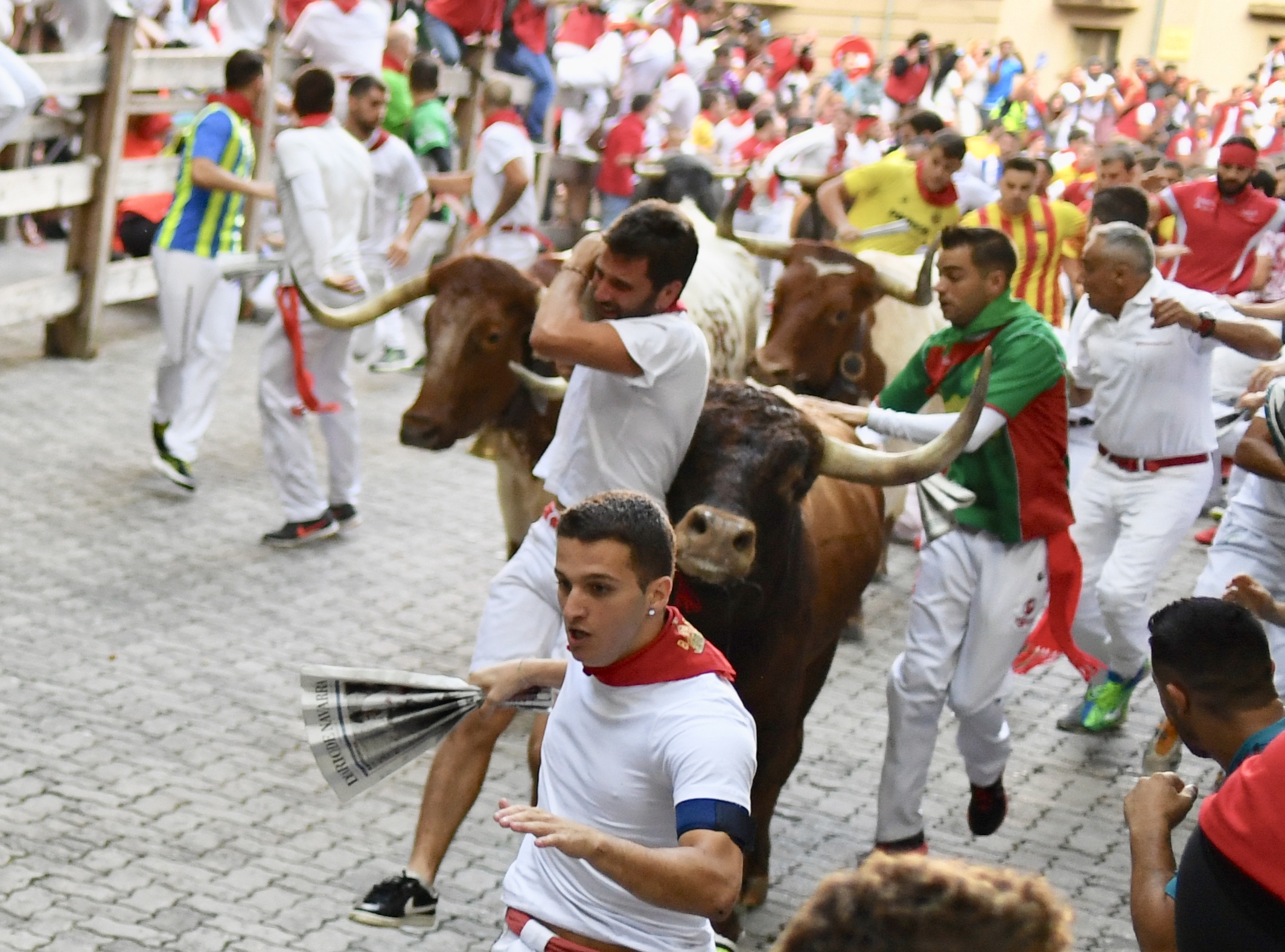 Encierro Miura. Pamplona, 14 de julio de 2018