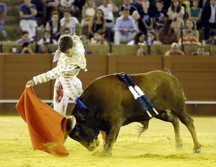 Jueves 19 de julio de 2018. Novillada nocturna. Miguel Andrades, Antonio Muñoz, Corruco de Algeciras, Darío Cañas, Borja Collado, Manuel Perera