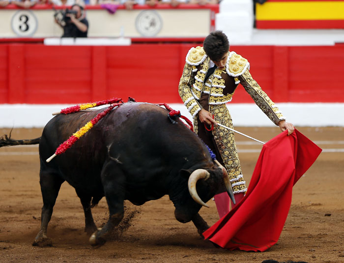 Santander, 25 de julio de 2018. Toros de Miranda y Moreno y Sampedro para Perera, Cayetano y Álvaro Lorenzo