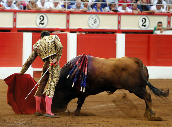 Santander, 25 de julio de 2018. Toros de Miranda y Moreno y Sampedro para Perera, Cayetano y Álvaro Lorenzo