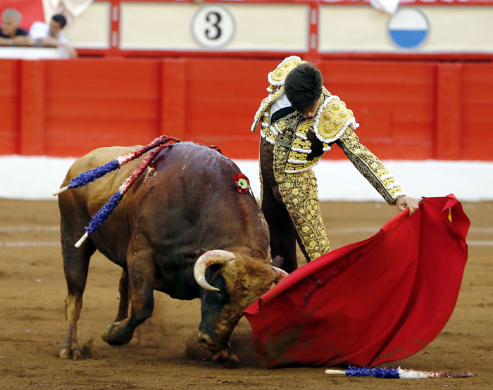Santander, 25 de julio de 2018. Toros de Miranda y Moreno y Sampedro para Perera, Cayetano y Álvaro Lorenzo