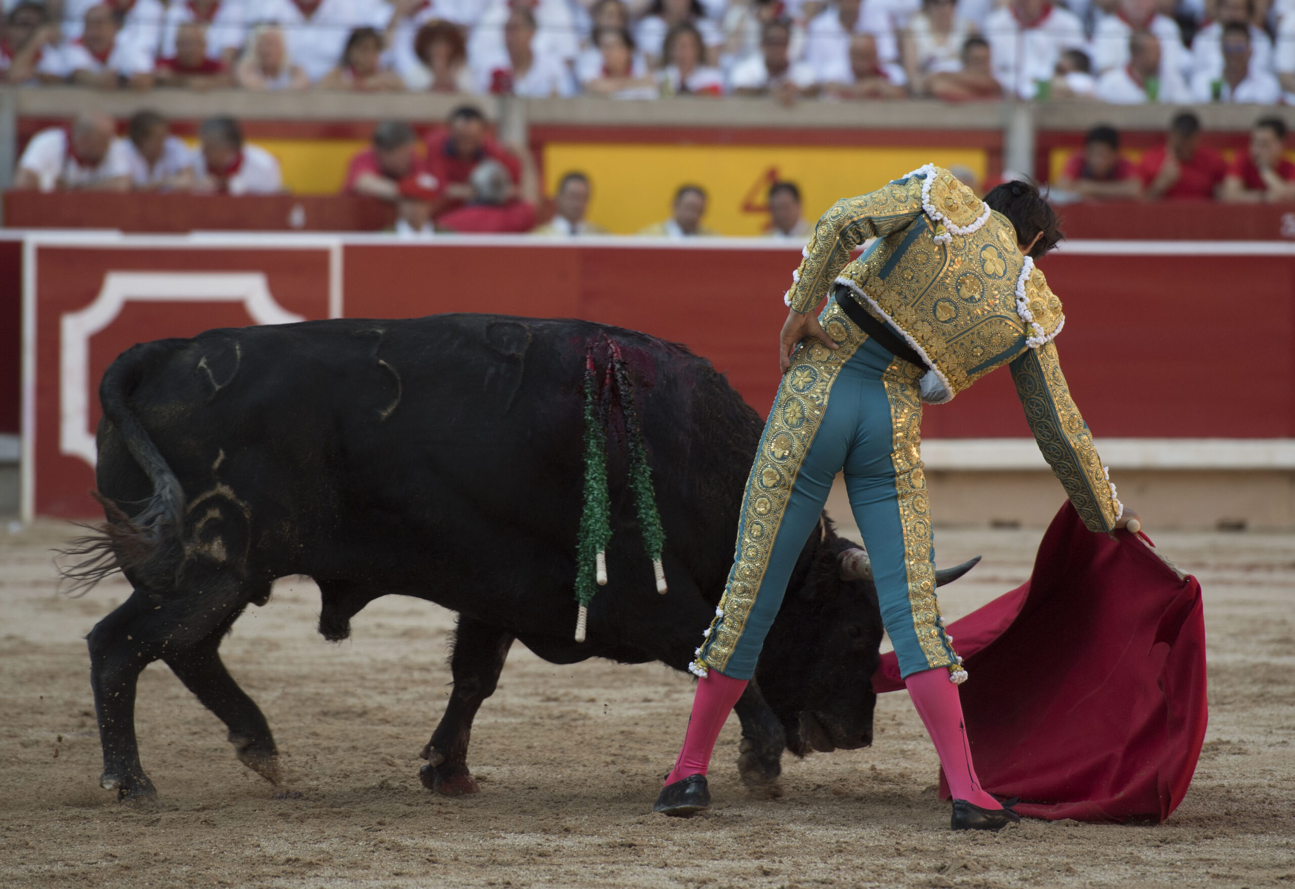 Pamplona, 10 de julio de 2018. Resumen gráfico de la corrida