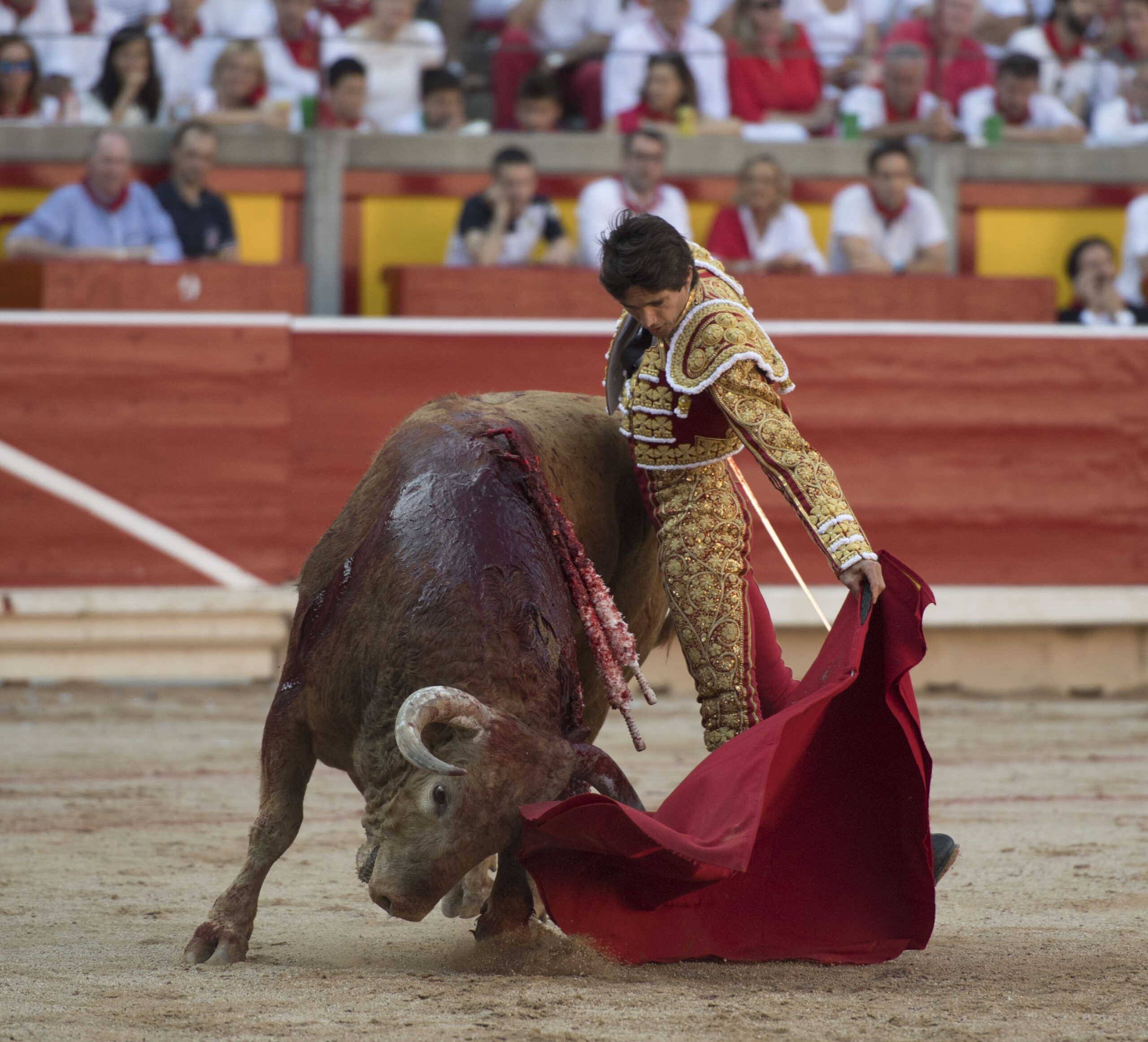Pamplona, 10 de julio de 2018. Resumen gráfico de la corrida