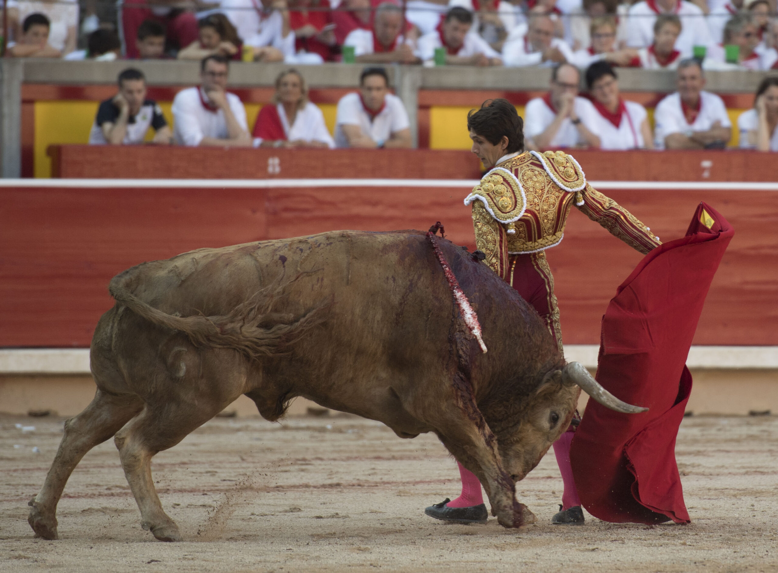 Pamplona, 10 de julio de 2018. Resumen gráfico de la corrida