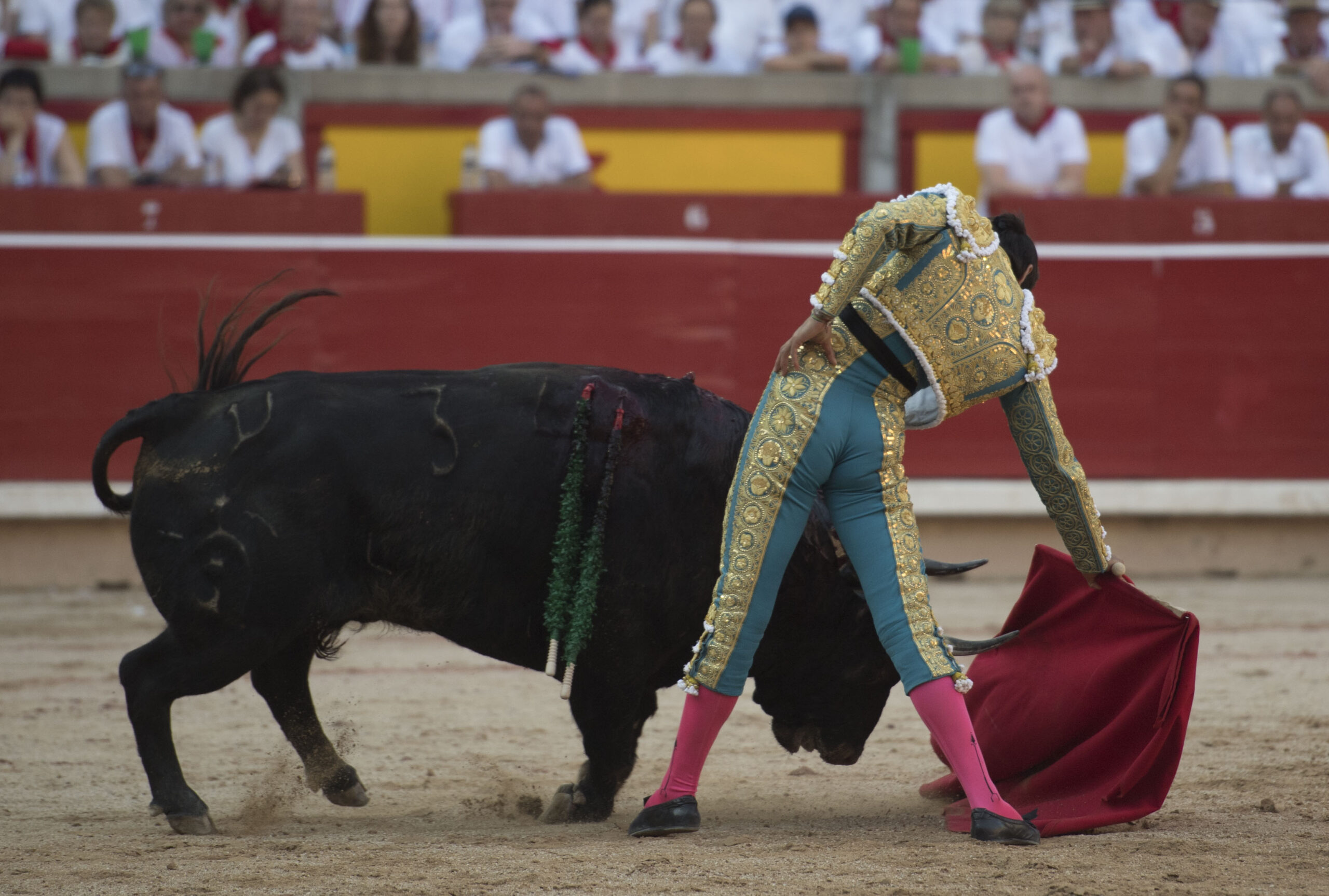 Pamplona, 10 de julio de 2018. Resumen gráfico de la corrida