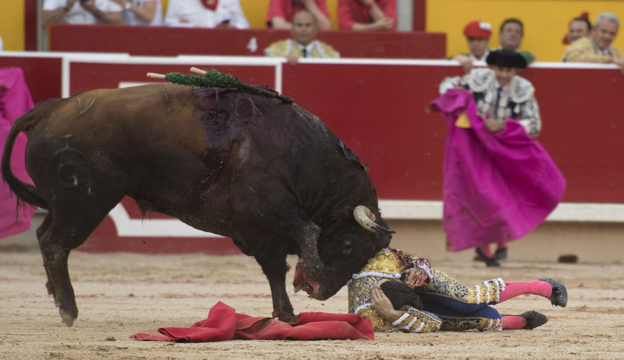 Pamplona, 10 de julio de 2018. Resumen gráfico de la corrida