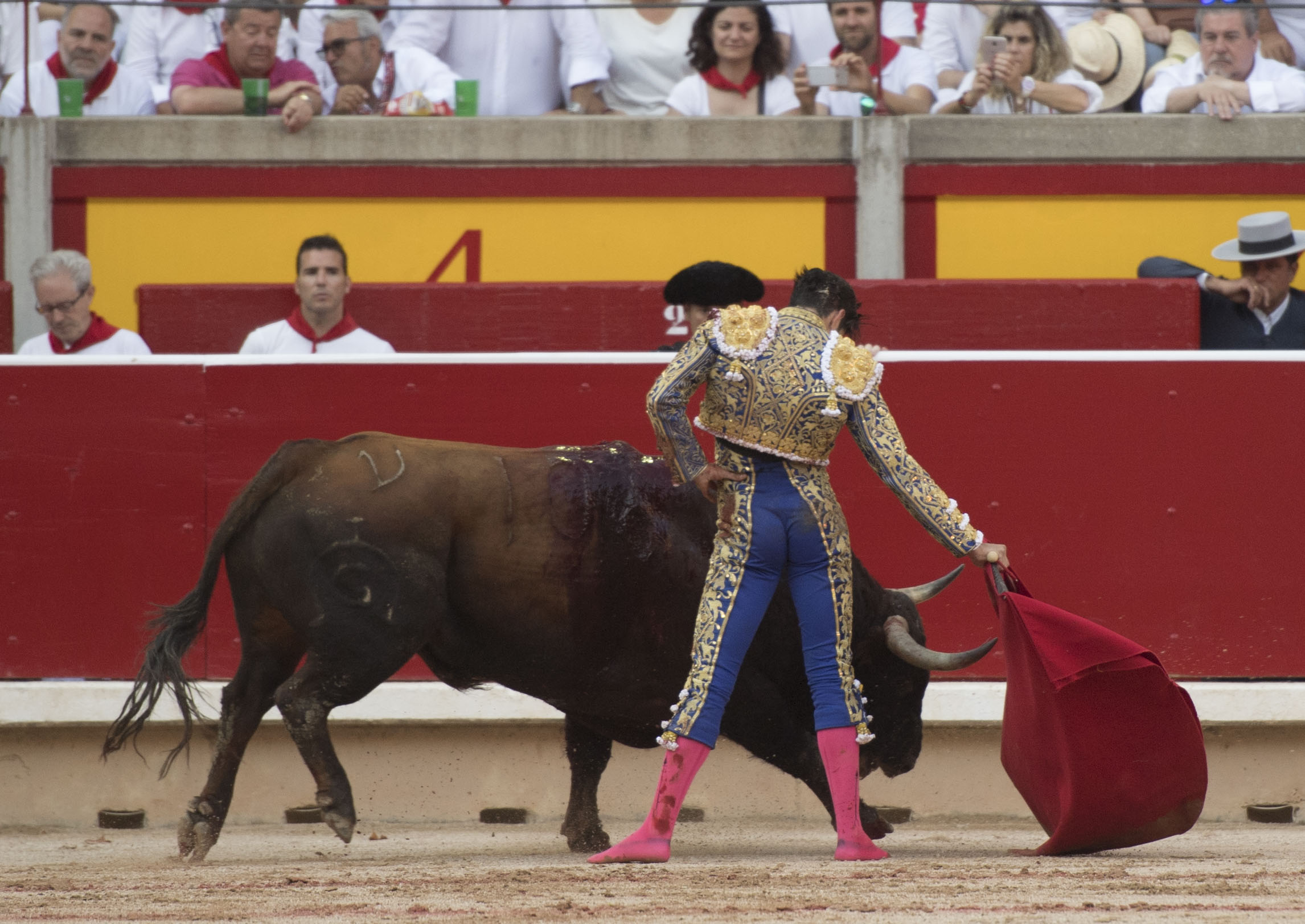 Pamplona, 10 de julio de 2018. Resumen gráfico de la corrida