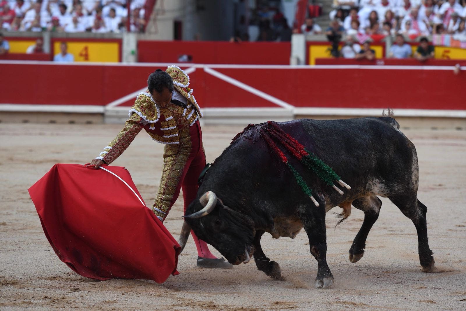 Pamplona, 9 de julio de 2018. Resumen gráfico de la tarde