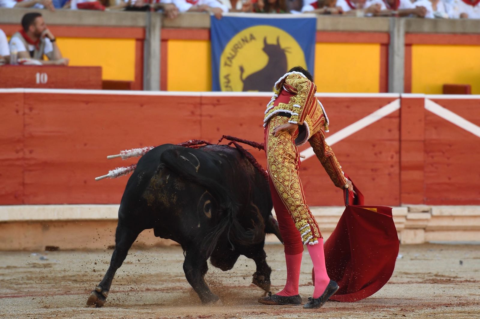 Pamplona, 10 de julio de 2018. Resumen gráfico de la corrida