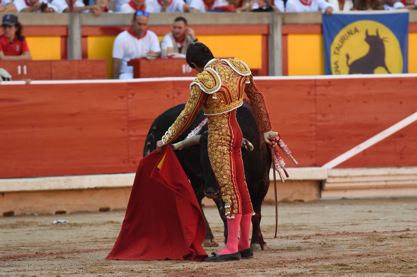 Pamplona, 10 de julio de 2018. Resumen gráfico de la corrida