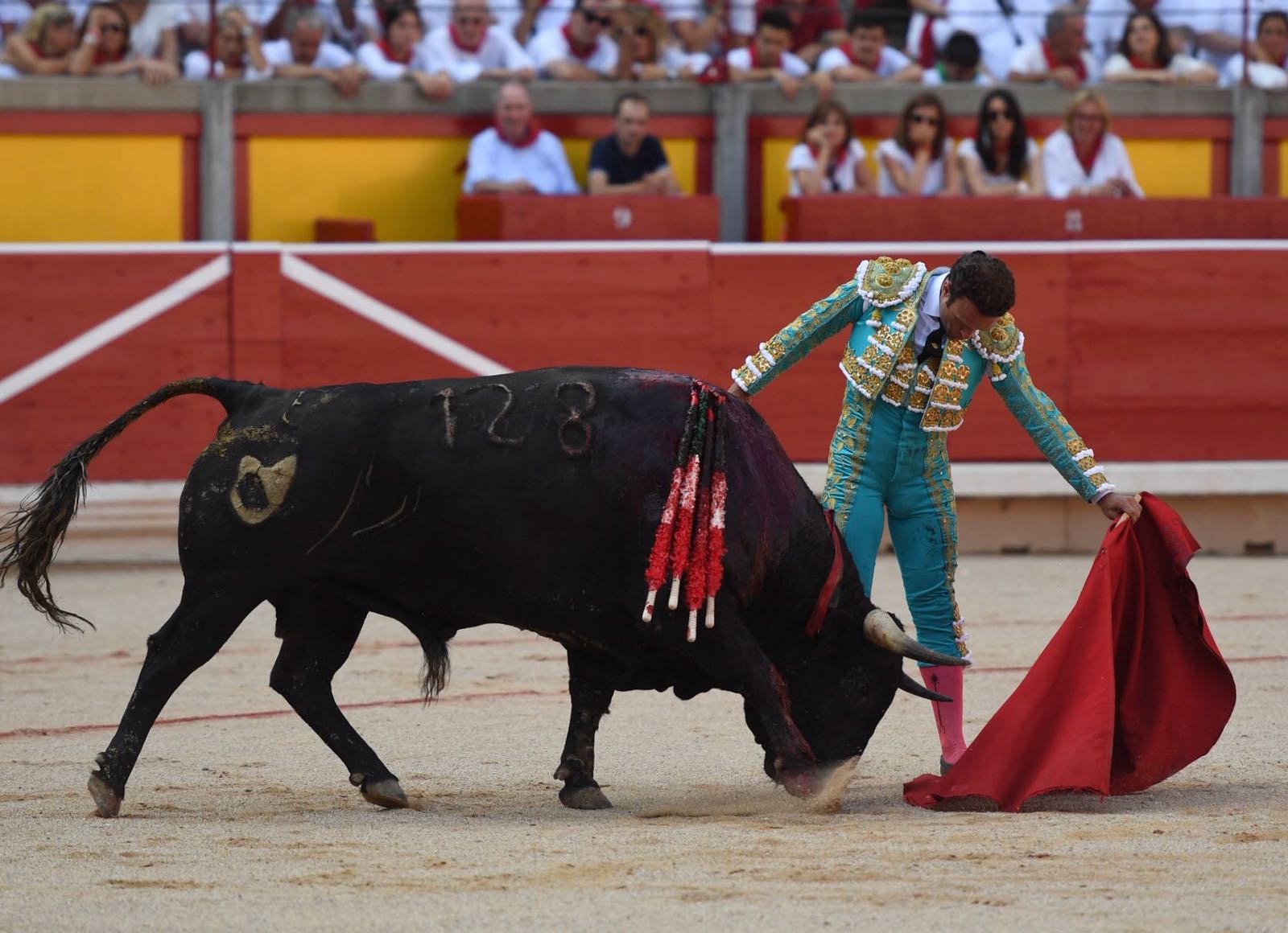 Pamplona, 11 de julio de 2018. Resumen gráfico de la corrida