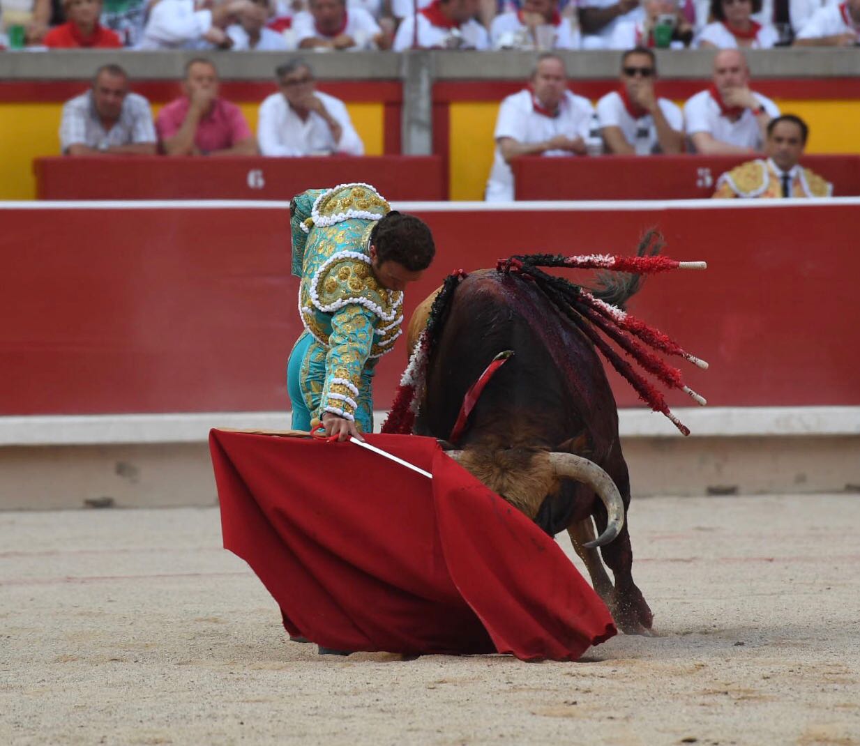 Pamplona, 11 de julio de 2018. Resumen gráfico de la corrida