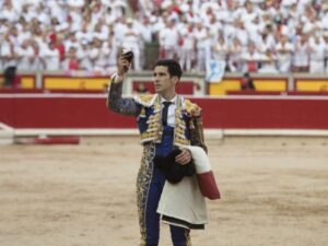 Pamplona, 10 de julio de 2018. Resumen gráfico de la corrida