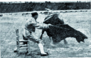 El Gallo y la silla, torera estampa en la Feria de Julio de 1918.